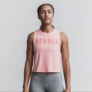 Nobull Cropped Muscle Tank Coral